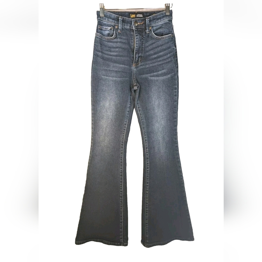 Lee Women's Dark Wash High Waisted Flare Jeans